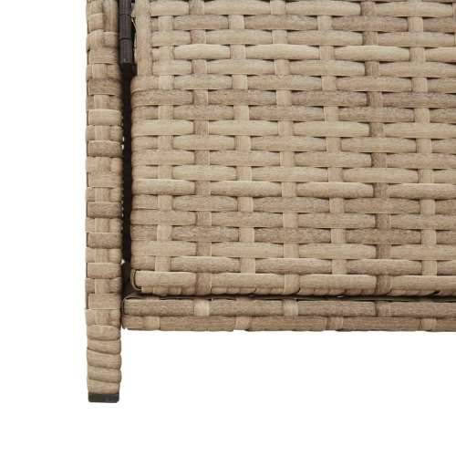 Vrtni ormarić za pohranu bež 83 x 45 x 76 cm od poliratana - Bež Cijena