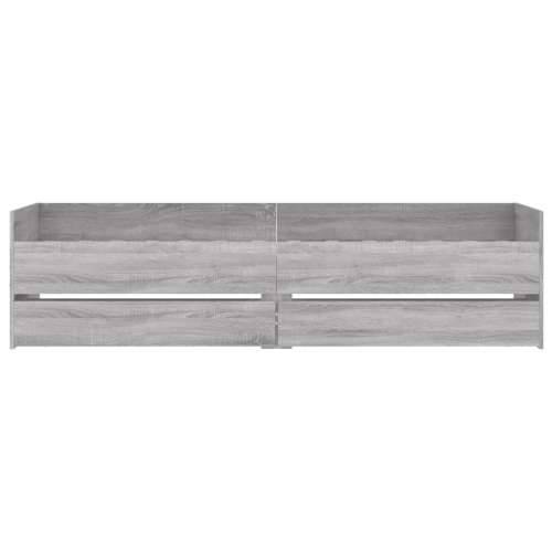 Okvir kreveta s ladicama boja hrasta sonome 90 x 190 cm - Sivi hrast sonoma 90 x 190 cm Cijena