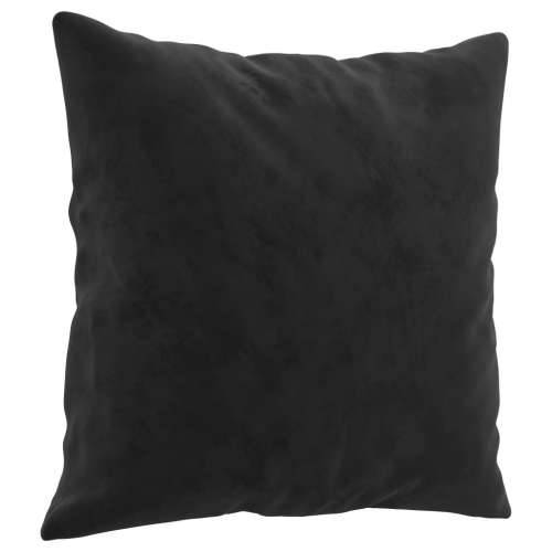 2-dijelni set sofa s jastucima crni baršunasti - Crna s jastučićima Cijena