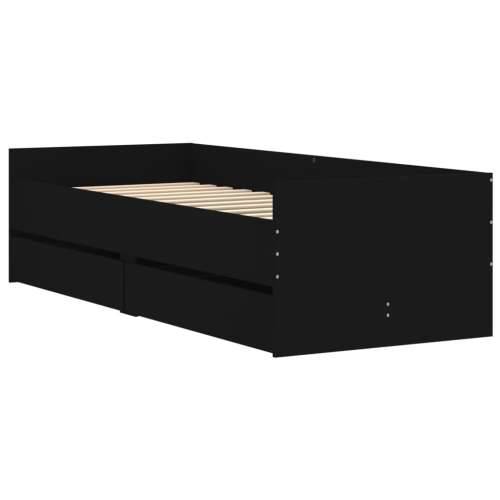 Okvir kreveta s ladicama crni 90 x 190 cm - Crna 90 x 190 cm Cijena