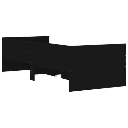 Okvir kreveta s ladicama crni 90 x 190 cm - Crna 90 x 190 cm Cijena