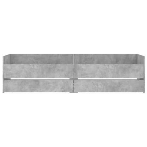 Okvir kreveta s ladicama siva boja betona 90x190 cm Beton siva 90 x 190 cm Cijena