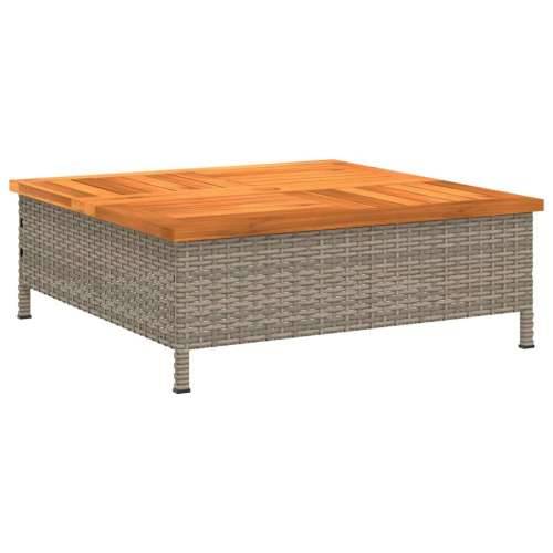 Pokrov za bazu suncobrana sivi 70x70x25 cm poliratan i bagrem - Siva 1 Cijena