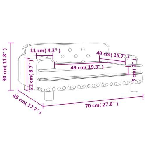 Dječja fotelja plava 70 x 45 x 30 cm baršunasta - Plava 70 x 45 x 30 cm Baršun Cijena