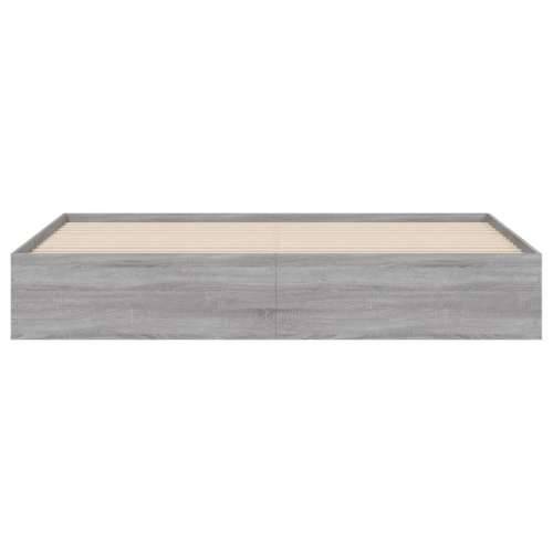 Okvir za krevet s ladicama boja hrasta 160x200 cm drveni - Sivi hrast sonoma 160 x 200 cm Cijena