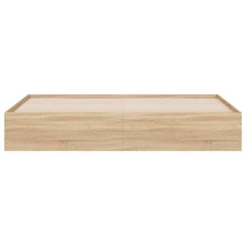 Okvir za krevet s ladicama boja hrasta 160x200 cm drveni - sonoma hrast 160 x 200 cm Cijena