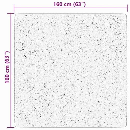 Tepih HUARTE kratkih vlakana mekani i perivi crveni 160x160 cm - Crvena 160 x 160 cm Cijena
