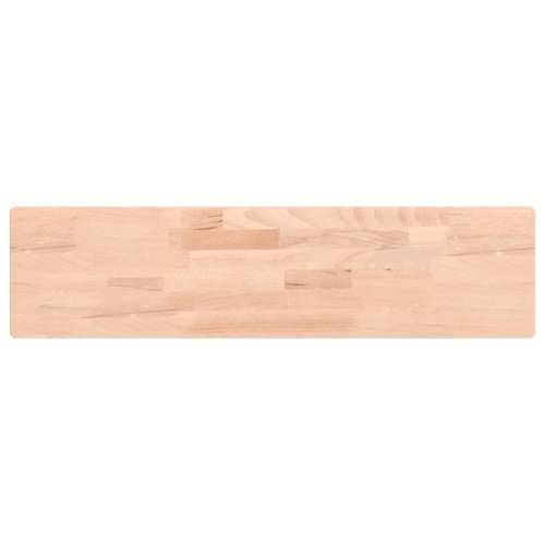 Zidna polica 80x20x4 cm od masivne bukovine - Prirodna 80 x 20 x 4 cm 1 Cijena
