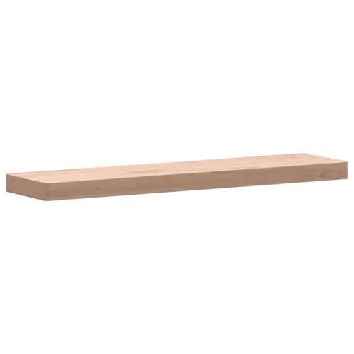 Zidna polica 80x20x4 cm od masivne bukovine - Prirodna 80 x 20 x 4 cm 1 Cijena