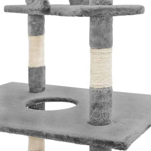 Penjalica za mačke sa stupovima za grebanje od sisala 230 - 260 cm siva Cijena