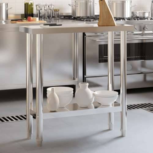 Kuhinjski radni stol 82,5x30x85 cm od nehrđajućeg čelika