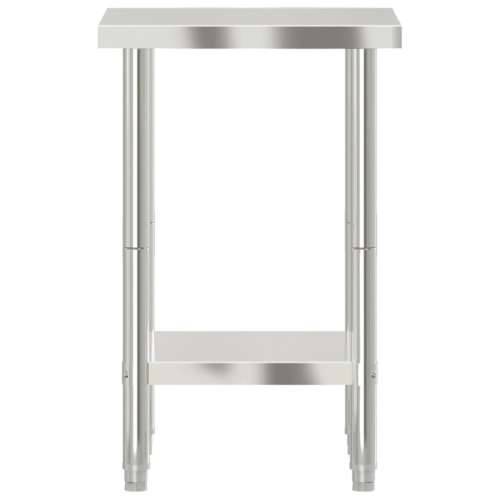 Kuhinjski radni stol 55x55x85 cm od nehrđajućeg čelika Cijena