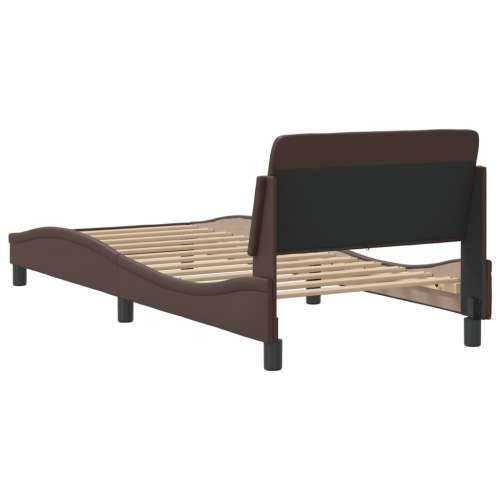 Okvir za krevet s uzglavljem smeđi 80 x 200 cm od umjetne kože - Smeđa 80 x 200 cm Cijena