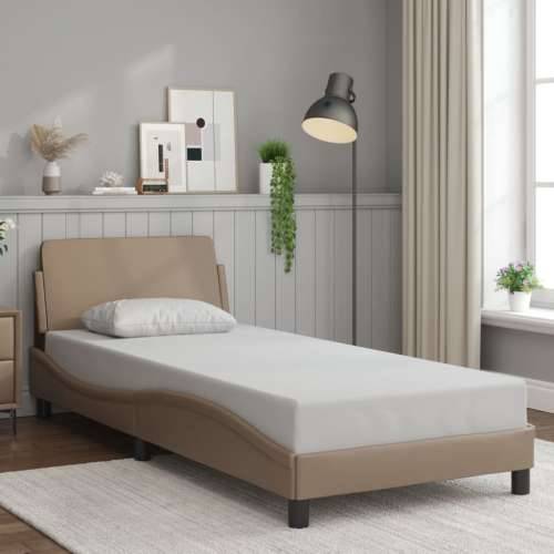 Okvir za krevet s uzglavljem cappuccino 80x200 cm umjetna koža - Boja cappuccina 80 x 200 cm Cijena