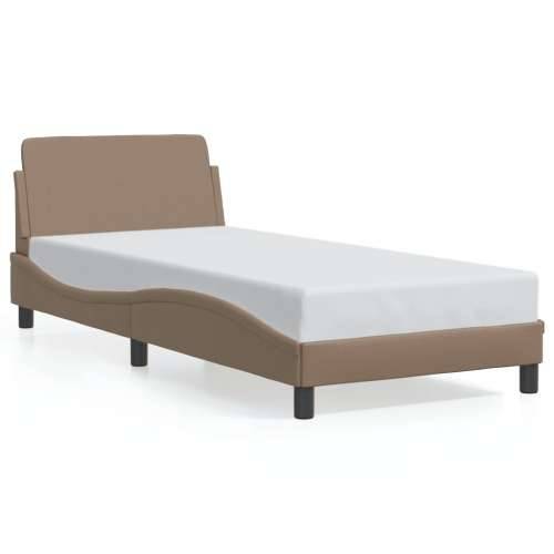 Okvir za krevet s uzglavljem cappuccino 80x200 cm umjetna koža - Boja cappuccina 80 x 200 cm Cijena