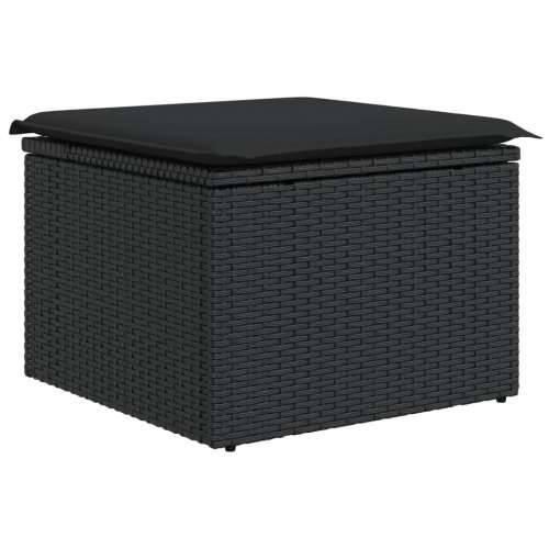 Vrtna garnitura - 12-dijelni set vrtnih sofa od poliratana s jastucima crni - Crna 1 Cijena