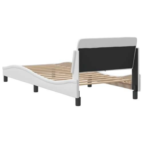 Okvir za krevet s uzglavljem bijeli 80 x 200 cm od umjetne kože - Bijela 80 x 200 cm Cijena