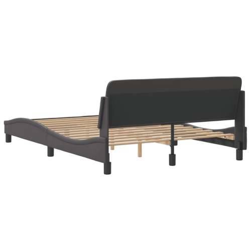 Okvir za krevet s uzglavljem sivi 120x200 cm od umjetne kože - Siva 120 x 200 cm Cijena