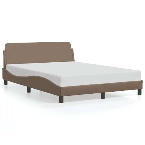 Okvir za krevet boja cappuccina 120x200 cm umjetna koža Boja cappuccina 120 x 200 cm Cijena