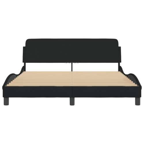 Okvir za krevet bez madraca crni 160x200 cm od tkanine - Crna 160 x 200 cm Cijena