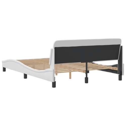Okvir za krevet s uzglavljem bijeli 140x200 cm od umjetne kože - Bijela 140 x 200 cm Cijena