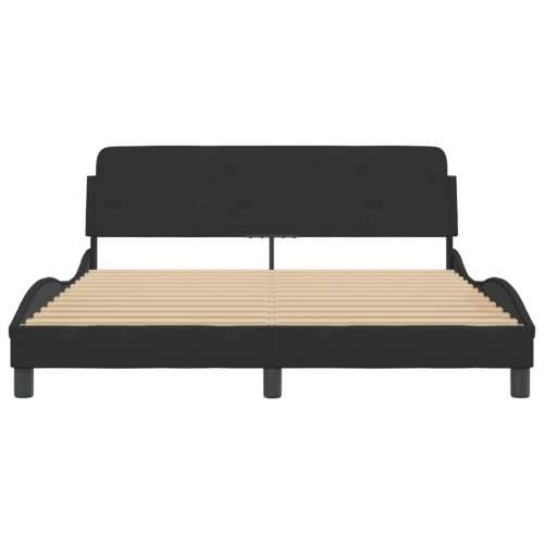 Okvir za krevet bez madraca crni 160x200 cm baršunasti - Crna 160 x 200 cm Cijena