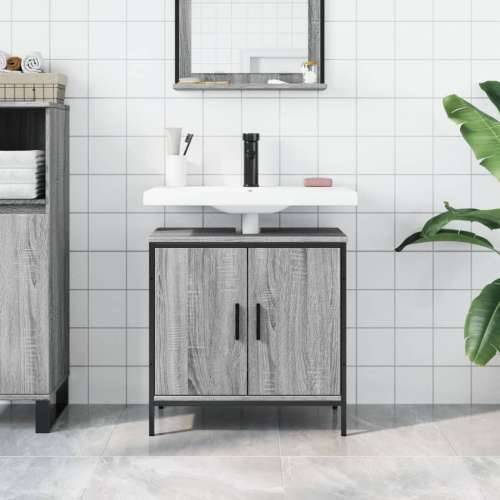 Ormarić za Lavabo - Umivaonik boja hrasta 60x30x60 cm konstruirano drvo - Sivi hrast sonoma 60 x 30 x 60 cm 1 Cijena