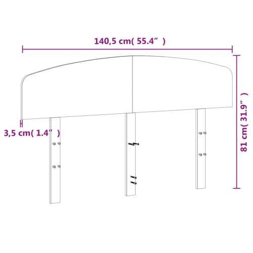 Uzglavlje bijelo 135 cm od masivne borovine - Bijela 135 cm 1 Cijena