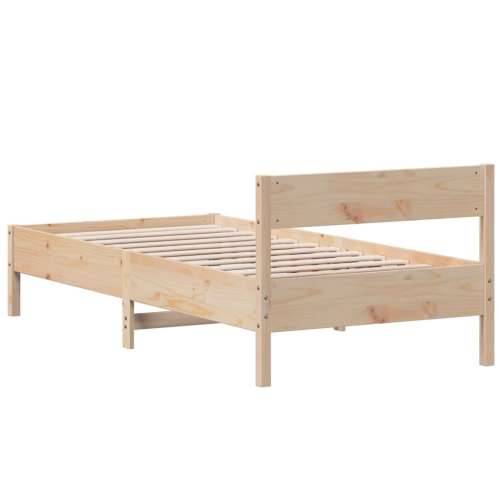 Okvir kreveta bez madraca 90 x 190 cm od masivne borovine - Prirodna 90 x 190 cm Cijena