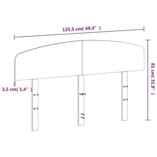 Uzglavlje bijelo 120 cm od masivne borovine - Bijela 120 cm 1 Cijena