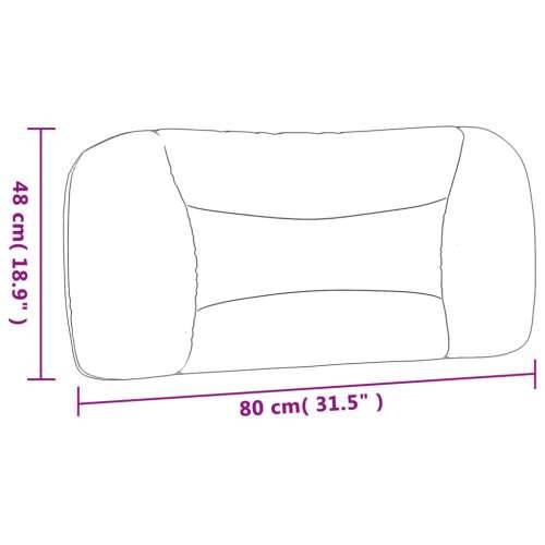 Jastuk za uzglavlje smeđesivi 80 cm od tkanine - Sivo-smeđa 80 cm 1 Cijena