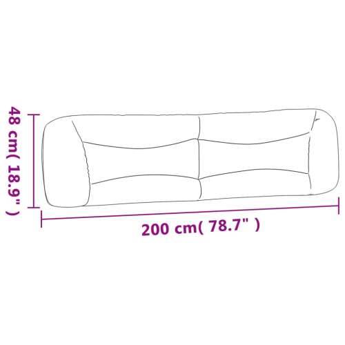 Jastuk za uzglavlje bijeli 200 cm od umjetne kože - Bijela 200 cm 1 Cijena