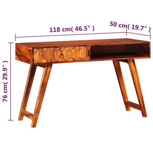 Pisaći stol od masivnog drva šišama 118 x 50 x 76 cm Cijena