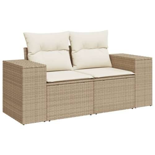 Vrtna garnitura - 10-dijelni set vrtnih sofa s jastucima bež od poliratana - bež i krem table + 2x corner + 5x middler 1 Cijena