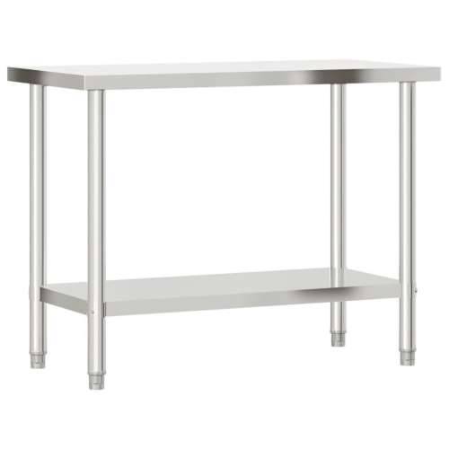 Kuhinjski radni stol s policom 110x55x150 cm nehrđajući čelik Cijena