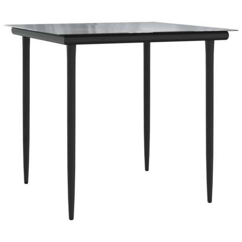 3-dijelni bistro set s jastucima svjetlosivi od poliratana - Dužina stola 80 cm Oštra noga 2 Cijena
