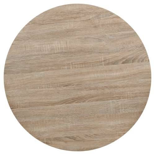 Okrugli stol za bistro od MDF-a i čelika 80x75 cm boja hrasta Cijena