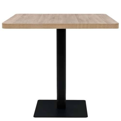 Kvadratni stol za bistro od MDF-a i čelika 80x80x75 cm boja hrasta - Boja hrasta 80 x 80 x 75 cm 1 Cijena