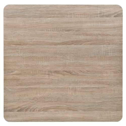 Kvadratni stol za bistro od MDF-a i čelika 80x80x75 cm boja hrasta - Boja hrasta 80 x 80 x 75 cm 1 Cijena
