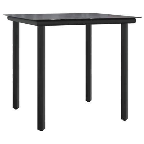 3-dijelni bistro set s jastucima bež od poliratana - Dužina stola 80 cm Okrugla noga 2 Cijena