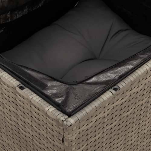 Vrtna garnitura - 8-dijelni set vrtnih sofa od poliratana s jastucima sivi - siva i tamnosiva 3x kutna + 3x srednja + tabure + s Cijena