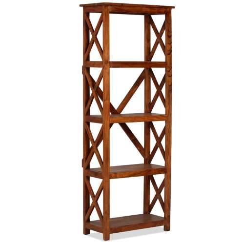 Police za knjige 60x30x160 cm drvo bagrema s premazom boje meda - 60 x 30 x 160 cm 1 Cijena