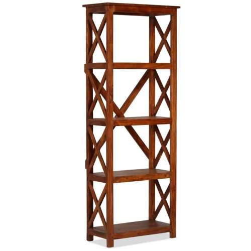 Police za knjige 60x30x160 cm drvo bagrema s premazom boje meda - 60 x 30 x 160 cm 1 Cijena
