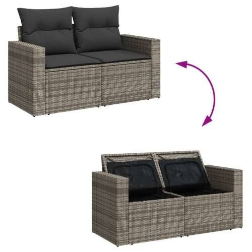 Vrtna garnitura - 7-dijelni set vrtnih sofa sivi od poliratana - siva i tamnosiva 1 Cijena