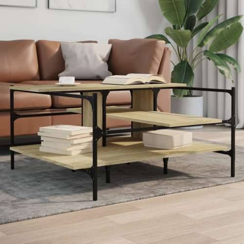 Stolić za kavu boja hrasta 100x100x48,5 cm konstruirano drvo - sonoma hrast 1 Cijena