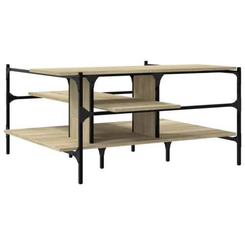 Stolić za kavu boja hrasta 100x100x48,5 cm konstruirano drvo - sonoma hrast 1 Cijena