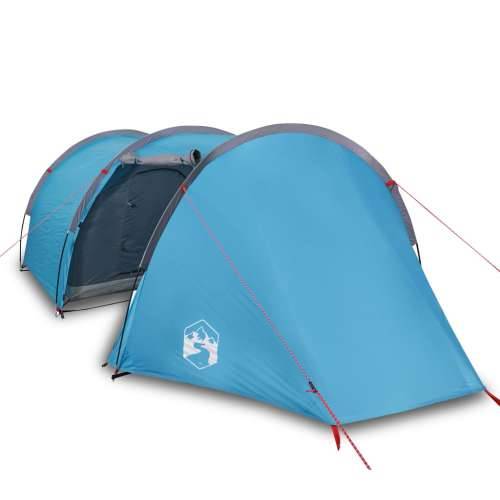 Tunelski šator za kampiranje za 4 osobe plavi vodootporni Cijena