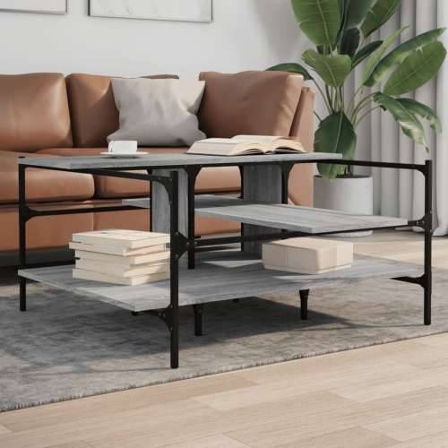 Stolić za kavu siva boja hrasta 100x100x48,5 cm - Sivi hrast sonoma 1 Cijena