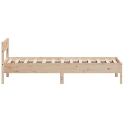Okvir kreveta bez madraca 75 x 190 cm od masivne borovine - Prirodna 75 x 190 cm Cijena