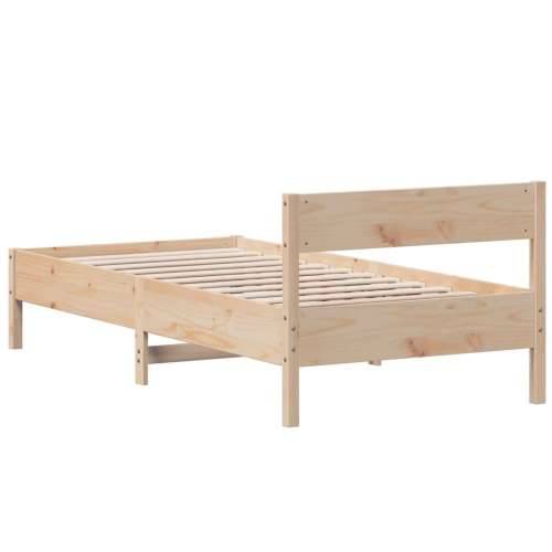 Okvir kreveta bez madraca 75 x 190 cm od masivne borovine - Prirodna 75 x 190 cm Cijena